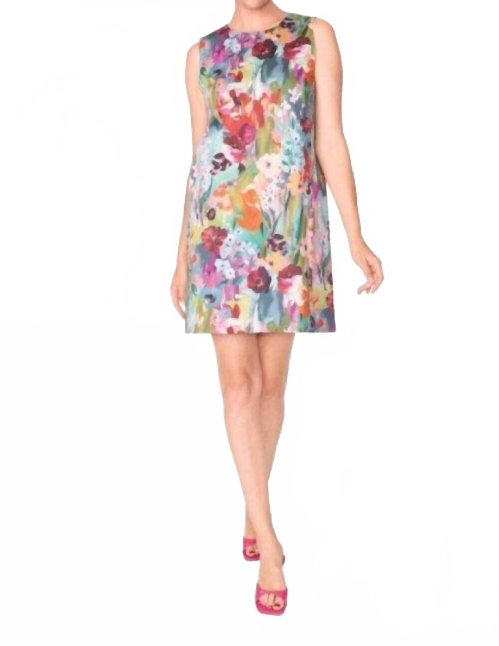 NEW ESTELLE AND FINN sleeveles shift dress in floral